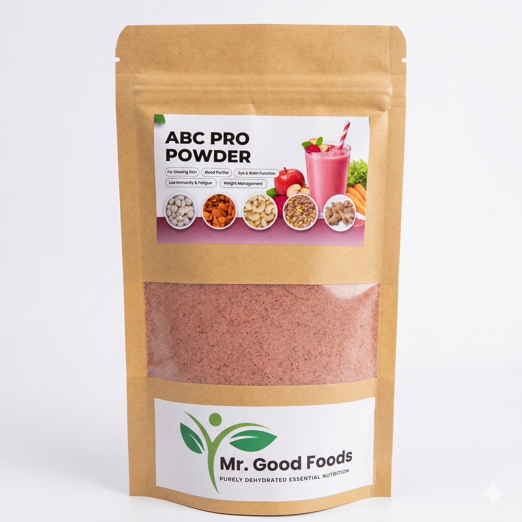 Mr. Good Foods ABC PRO Powder – Apple, Beetroot & Carrot Mix for Glowing Skin, Detox & Immunity (100g)