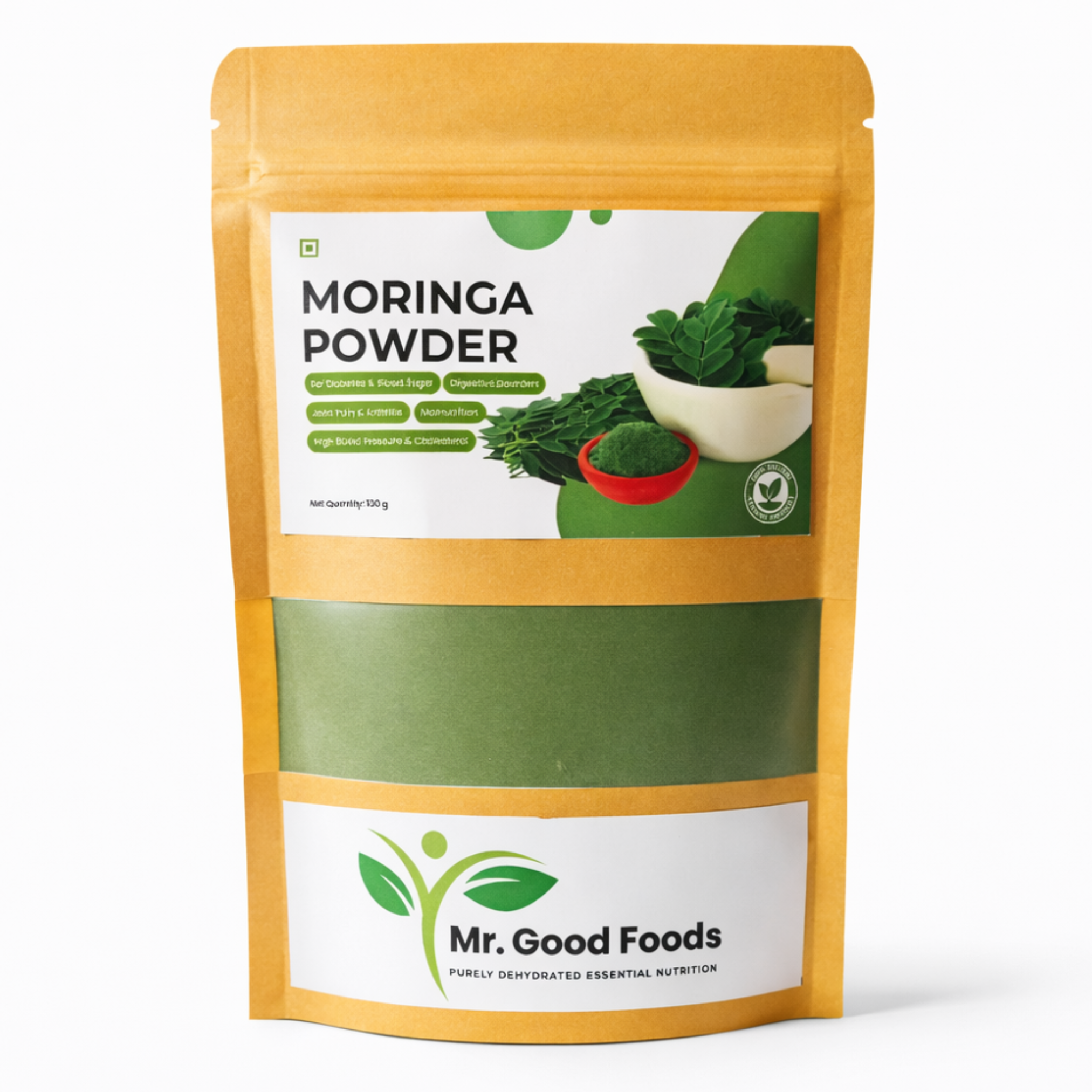 Premium Moringa Powder – 100% Natural & Nutrient-Rich Superfood (100g)